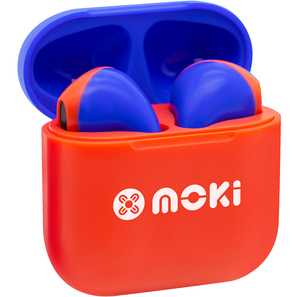 Image for MOKIPODS MINI TWS EARBUDS VOLUME LIMITED FOR KIDS RED/BLUE from Angletons Office National