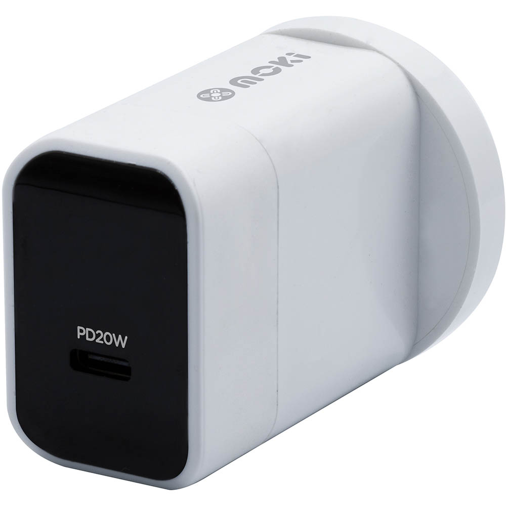 Image for MOKI WALL CHARGER USB TYPE-C WHITE from Office National