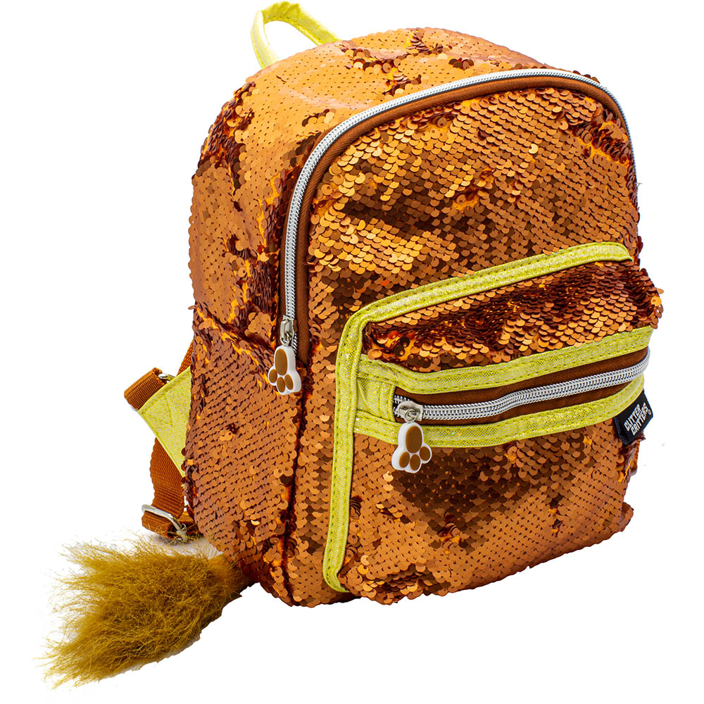 Image for MOKI GLITTER CRITTERS CATCHME BACKPACK LION from Ezi Office National Tweed