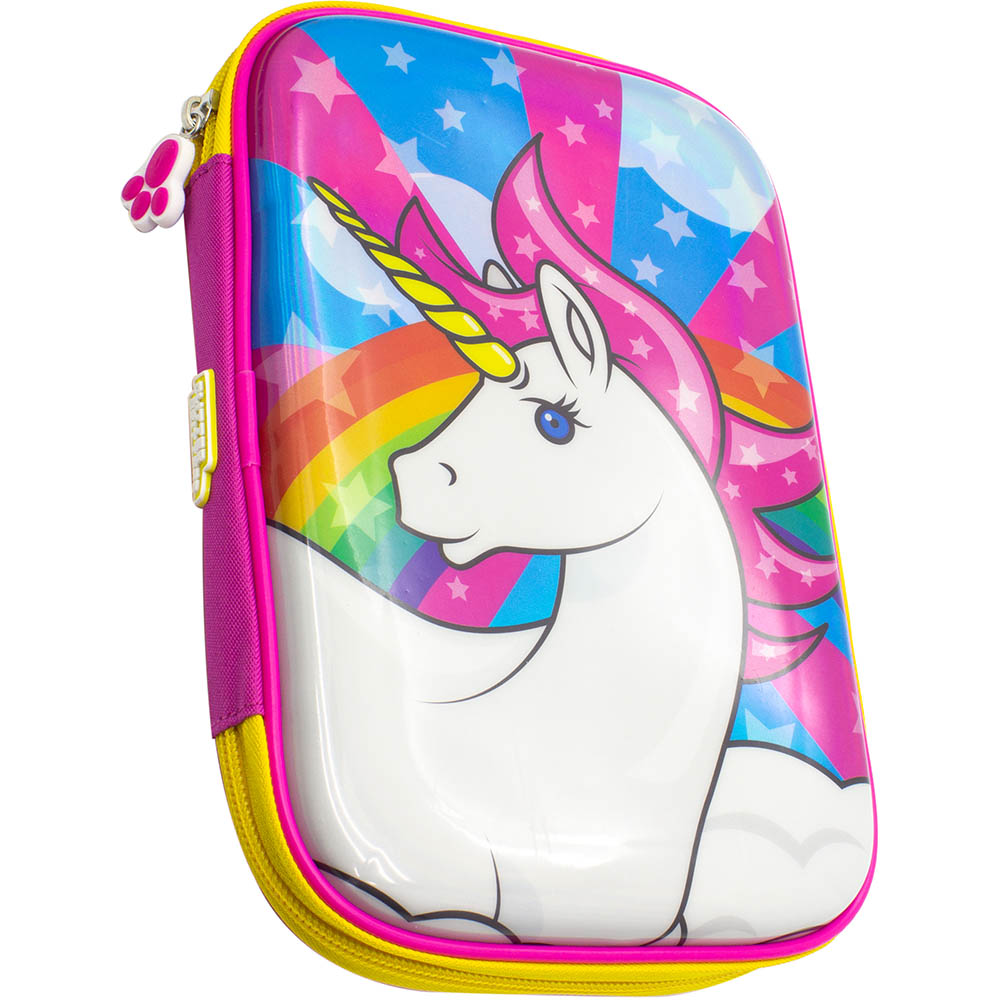 Image for MOKI GLITTER CRITTERS CARRYME PENCIL CASE UNICORN from Ezi Office National Tweed