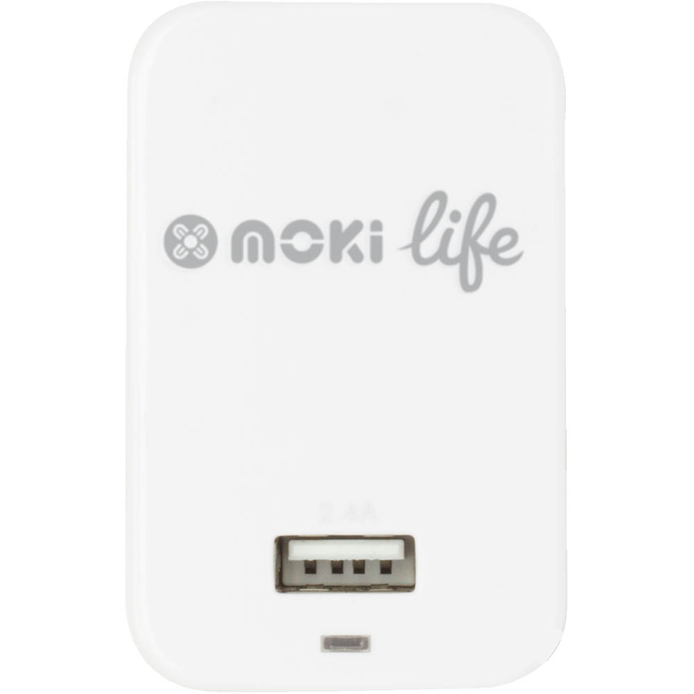 Image for MOKI LIFE USB WALL CHARGER WHITE from Chris Humphrey Office National