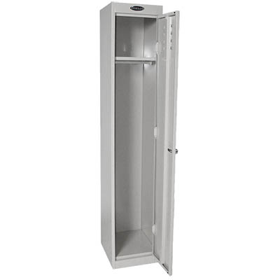 Image for STEELCO PERSONNEL LOCKER 1 DOOR BANK OF 2 305MM SILVER GREY from PaperChase Office National