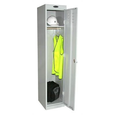 Image for STEELCO PERSONNEL LOCKER 1 DOOR 305MM SILVER GREY from OFFICE NATIONAL CANNING VALE