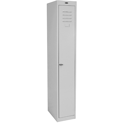 Image for STEELCO PERSONNEL LOCKER 1 DOOR LATCHLOCK 305MM SILVER GREY from Surry Office National