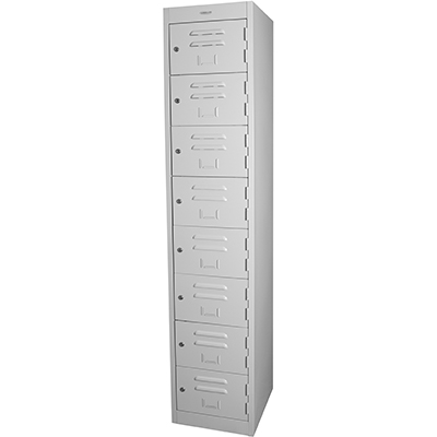 Image for STEELCO PERSONNEL LOCKER 8 DOOR 380MM SILVER GREY from Aztec Office National