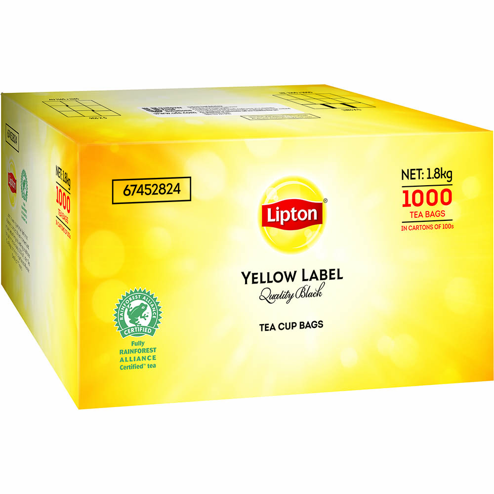 Image for LIPTON QUALITY STRING AND TAG TEA BAGS CARTON 1000 from Discount Office National