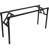 rapidline folding leg table frame 1500 x 750mm table black