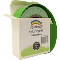 rainbow stripping roll ribbed 50mm x 30m dark green