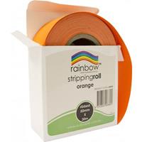 rainbow stripping roll ribbed 50mm x 30m orange