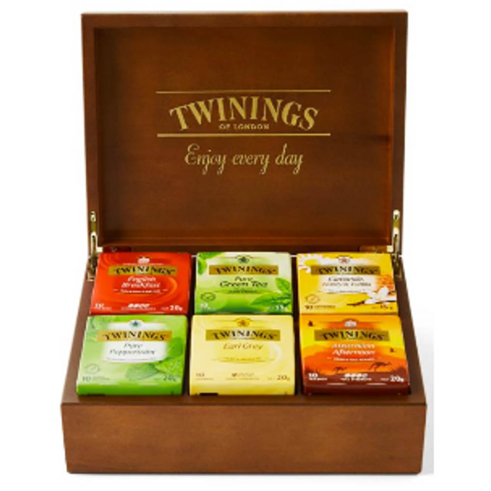 Image for TWININGS TEA CHEST 6 COMPARTMENT from AASTAT Office National