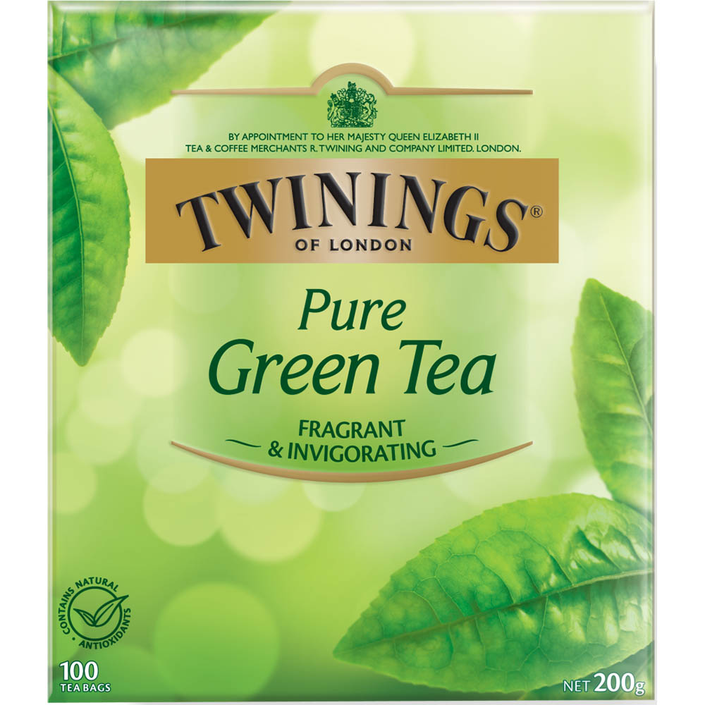 Image for TWININGS PURE GREEN TEA BAGS PACK 100 from PaperChase Office National