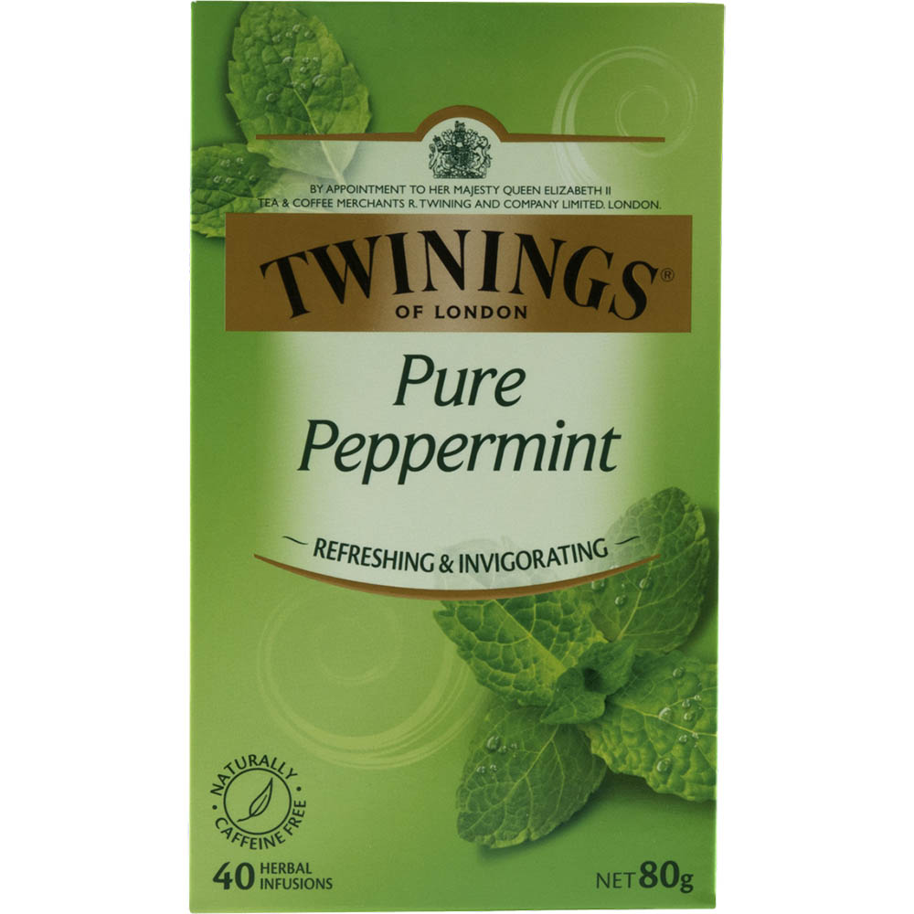 Image for TWININGS PURE PEPPERMINT TEA BAGS PACK 40 from Chris Humphrey Office National