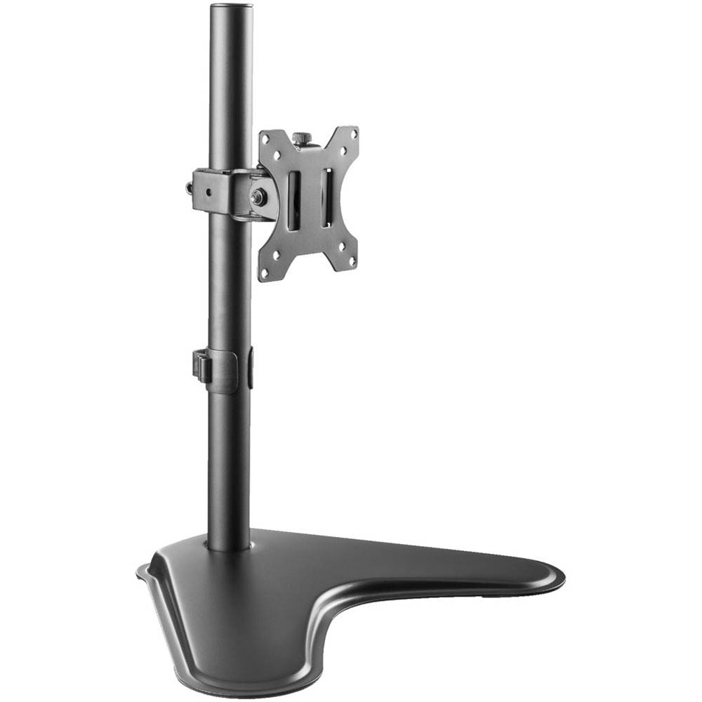 Image for BRATECK FREE-STANDING SINGLE MONITOR STAND BLACK from Office National Kalgoorlie