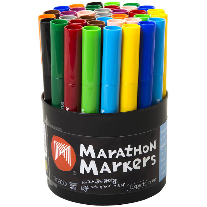 Image for MICADOR MARATHON MARKERS ASSORTED TUB 36 from OFFICE NATIONAL CANNING VALE