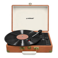 mbeat woodstock retro turntable recorder with bluetooth usb direct recording