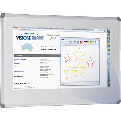 Image for VISIONCHART MPP PROJECTION PORCELAIN WHITEBOARD 2000 X 1200MM from OFFICE NATIONAL CANNING VALE