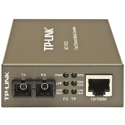 Image for TP-LINK MC110CS 10/100MBPS SINGLE-MODE MEDIA CONVERTER from Two Bays Office National