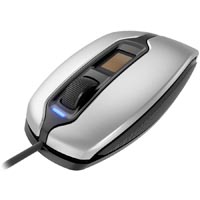 cherry mc-4900 mouse with fingerprint authentication silver/black