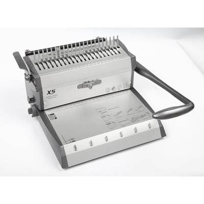 Image for GOLD SOVEREIGN MGSX5 MANUAL BINDING MACHINE PLASTIC/WIRE COMB GREY from Angletons Office National