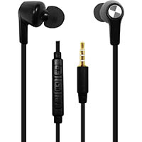 shintaro 14sh-109vm stereo earphone inline microphone black