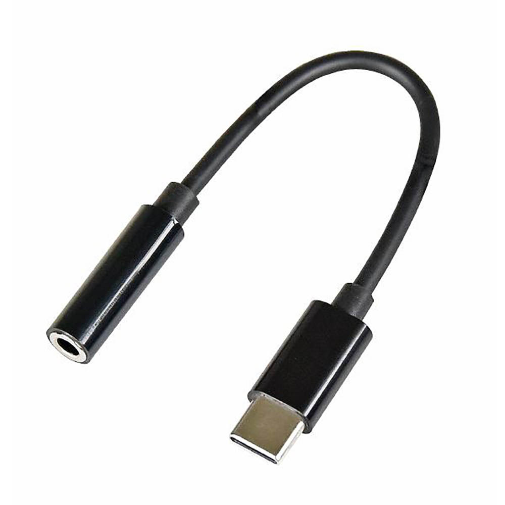 Image for SHINTARO USB-C TO AUX HEADPHONE JACK ADAPTER 3.55MM BLACK from Aztec Office National