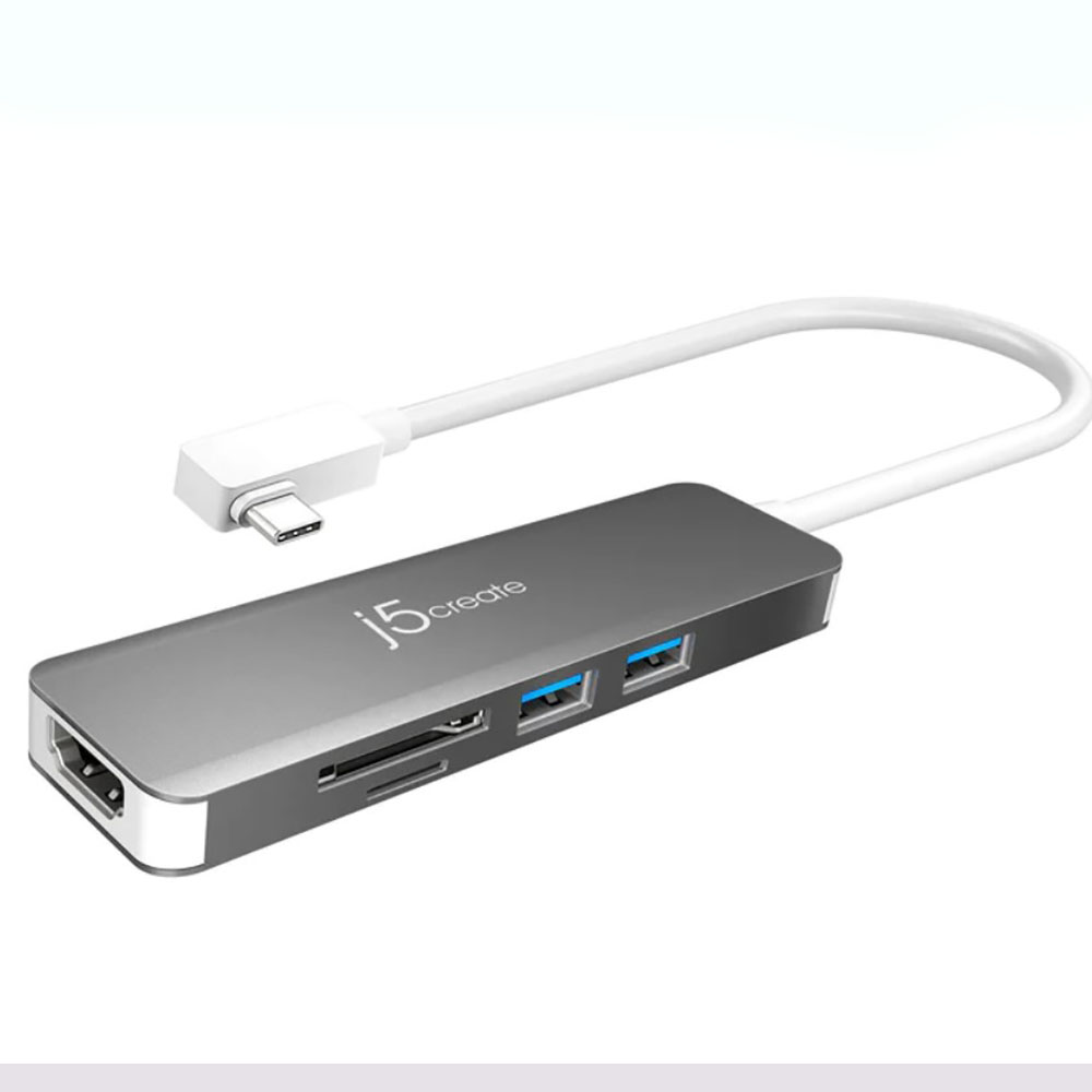 Image for J5CREATE SUPERSPEED+ MULTI ADAPTER USB-C 3.1 200MM BLACK from Office National Sydney Stationery