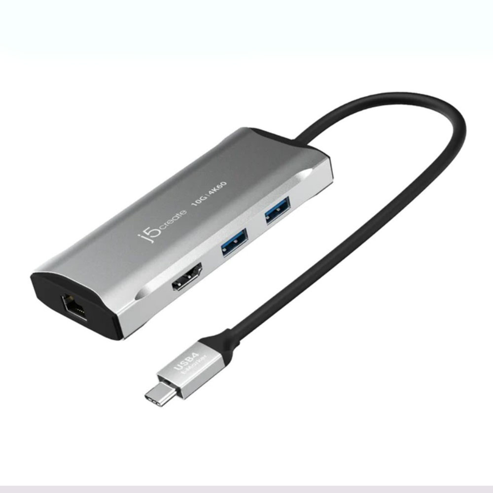 Image for J5CREATE TRAVEL DOCK ELITE 4K60 USB-C 3.2 10GBPS GREY from Office National Mount Gambier