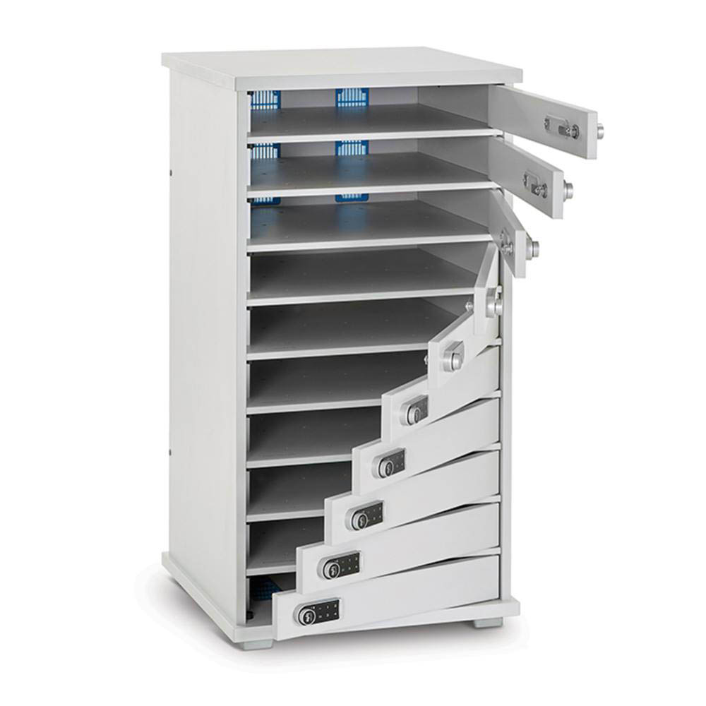 Image for LAPCABBY DEVICE AC MULTI DOOR CABINET LYTE 10 15 INCHES SILVER from Office National Sydney Stationery