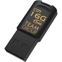 team group c171 flash drive usb 2.0 16gb black