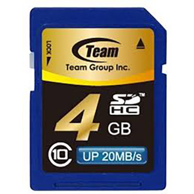 Image for TEAM GROUP MEMORY CARD SDHC 4GB CLASS 10 from Two Bays Office National