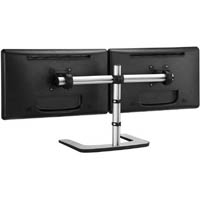 atdec dual freestanding monitor stand silver