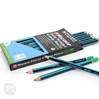micador junior triangle graphite pencils hb pack 20