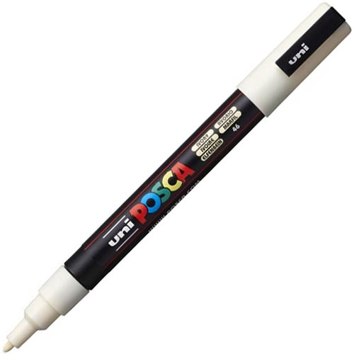 Image for POSCA PC-3M PAINT MARKER BULLET FINE 1.3MM IVORY from Office National Perth CBD