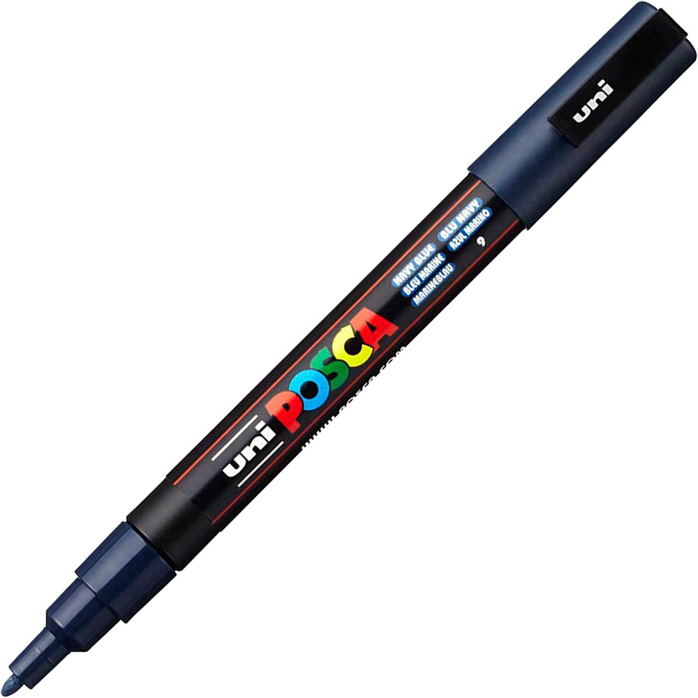 Image for POSCA PC-3M PAINT MARKER BULLET FINE 1.3MM NAVY BLUE from Axsel Office National