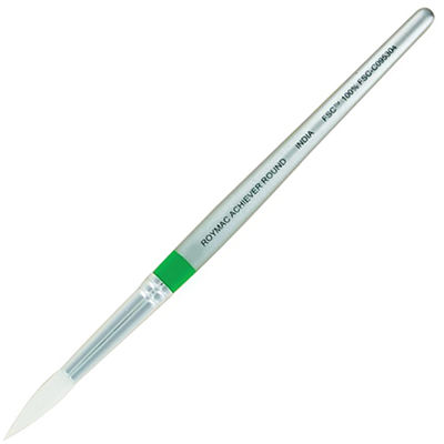 Image for ROYMAC ACHIEVER WHITE TAKLON ROUND PAINT BRUSH SIZE 0 from Surry Office National