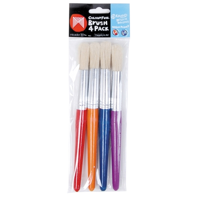 Image for MICADOR COLOURFUN BRUSH ROUND PACK 4 from OFFICE NATIONAL CANNING VALE