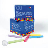 micador dustless chalk assorted box 100