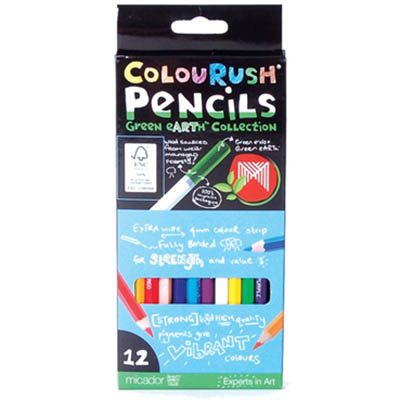 Image for MICADOR COLOURUSH PENCILS ASSORTED PACK 12 from OFFICE NATIONAL CANNING VALE