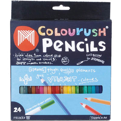 Image for MICADOR COLOURUSH PENCILS ASSORTED PACK 24 from OFFICE NATIONAL CANNING VALE