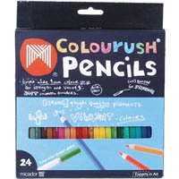 micador colourush pencils assorted pack 24