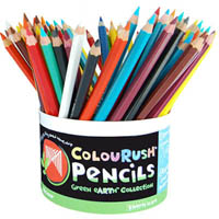 micador colourush pencils assorted tub 96