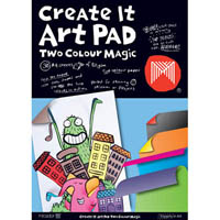 micador create it art pad two colour magic