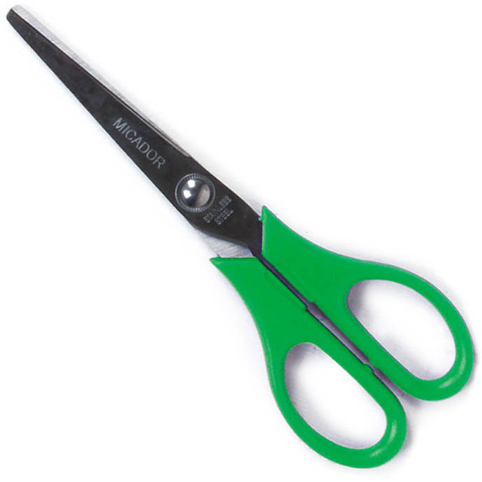 Image for MICADOR SCISSORS LEFT HANDED STAINLESS STEEL 165MM GREEN from OFFICE NATIONAL CANNING VALE