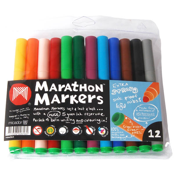 Image for MICADOR MARATHON MARKERS ASSORTED PACK 12 from Surry Office National