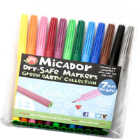 micador safety markers assorted pack 12
