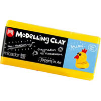 micador modelling clay 500g yellow