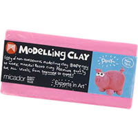micador modelling clay 500g pink