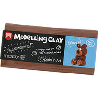 micador modelling clay 500g brown