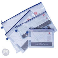 micador multi-purpose pouch mesh 130 x 340mm clear/blue