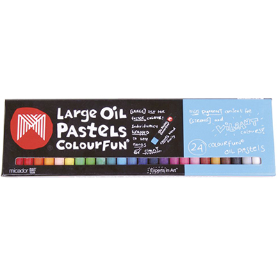 Image for MICADOR COLOURFUN LARGE OIL PASTELS ASSORTED PACK 24 from Surry Office National